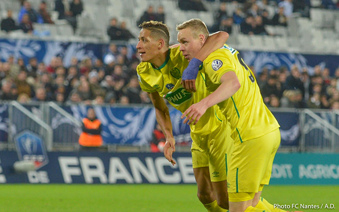 La joie de Yacine Bammou, passeur, et Kolbeinn Sigthorsson, buteur