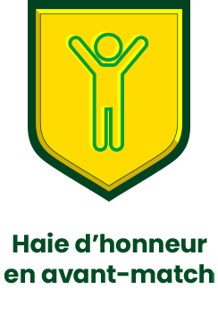 Haie d'honneur en avant-match Haie d'honneur en avant-match